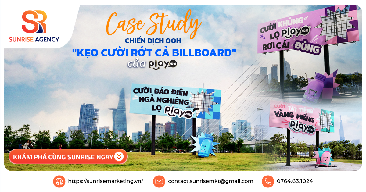 Case Study Chiến dịch OOH Kẹo cười rớt cả Billboard của thương hiệu Playmore