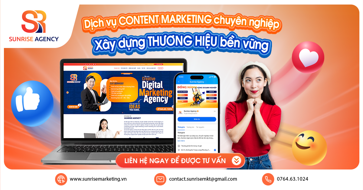 Dịch vụ Content Marketing chuyên nghiệp, xây dựng thương hiệu bền vững
