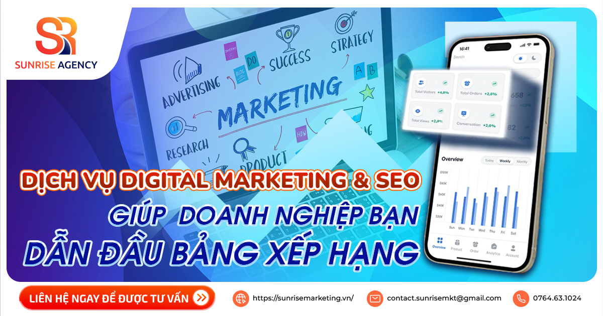 Dịch vụ Digital Marketing & SEO - Đưa doanh nghiệp bạn dẫn đầu bảng xếp hạng Google