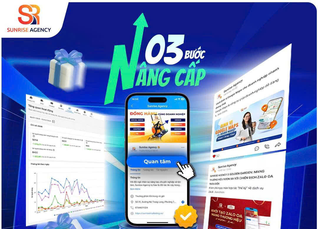 04 tính năng mới của Zalo OA (05/2025) giúp doanh nghiệp nâng cao hiệu suất kinh doanh 6 Sunrise Agency hỗ trợ xây dựng kênh Zalo toàn diện, kết nối khách hàng hiệu quả