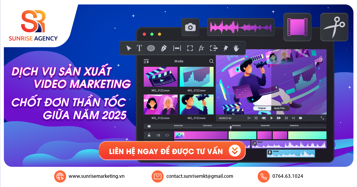 Dịch vụ sản xuất Video Marketing chất lượng, chốt đơn thần tốc
