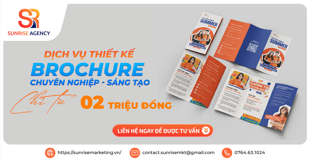 Dịch vụ thiết kế Brochure chuyên nghiệp, sáng tạo chỉ từ 02 triệu đồng