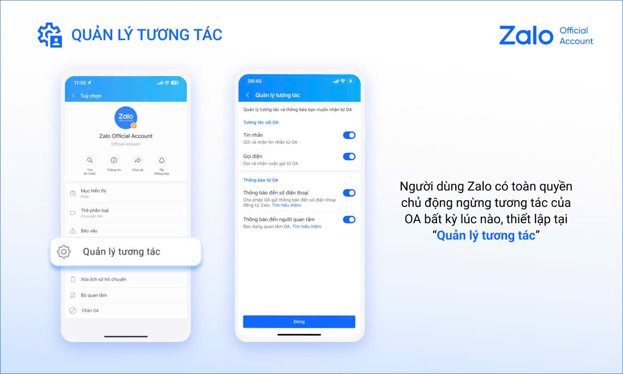 04 tính năng mới của Zalo OA (05/2025) giúp doanh nghiệp nâng cao hiệu suất kinh doanh 5 Quản lý tương tác trải nghiệm tốt hơn giữa doanh nghiệp với khách hàng