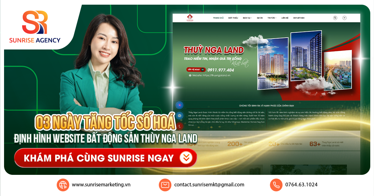 03 ngày tăng tốc số hoá, định hình Website bất động sản Thuyngaland